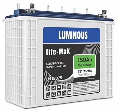 Luminous  - 150 AH - Tall Tubular - Life Max LM18075